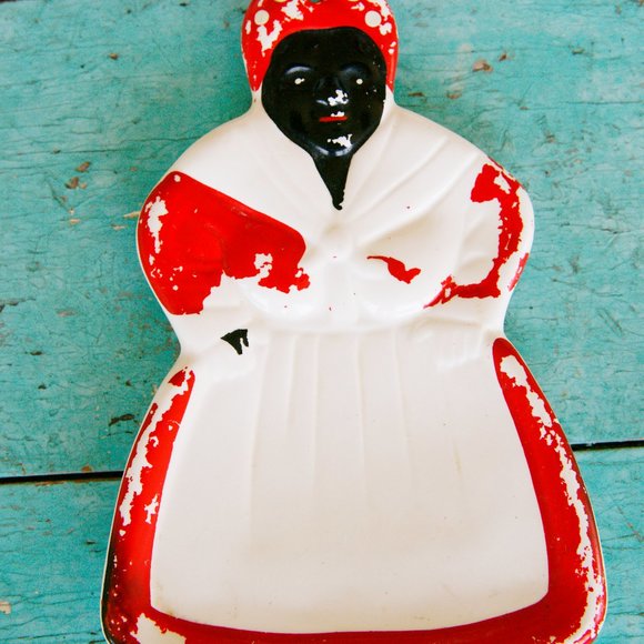 Vintage Porcelain Early Americana Salt & Pepper and Spoon Rest Rare - Picture 2 of 11